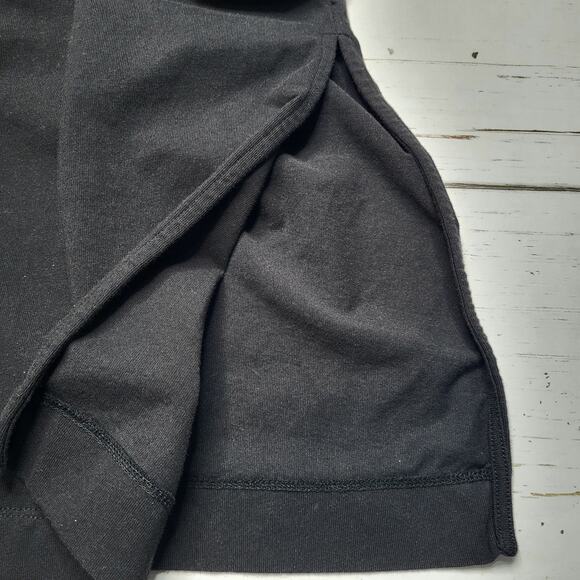 Everlane The Weekend Tank Dress Midi Black Crew Neck Organic Cotton Medium - Picture 6 of 9